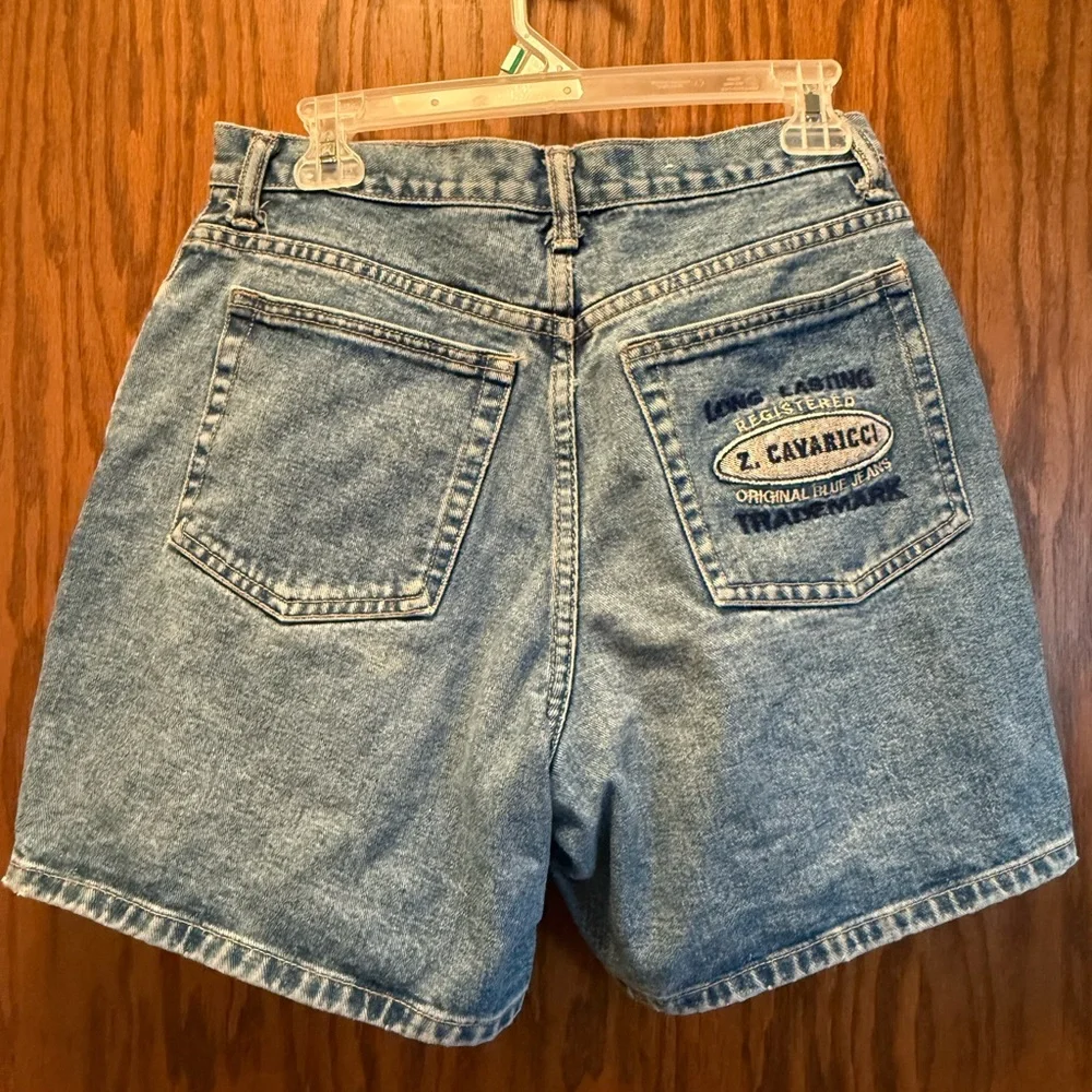 Vintage Z. Cavaricci Embroidered Jean Shorts